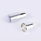 Silver Round Eye Cream Airless Bottle 80ml Plastic AS Snap On