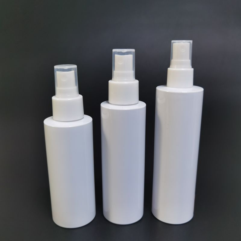 120ml White Mist Spray Bottle Skincare PET Plastic Bottle Cosmetic Packaging