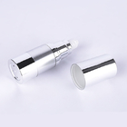 Silver Airless Cosmetic Bottles 10ml - 30ml Aluminum Multiple Capacity Lotion Bottle Pump