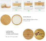 Luxury Face Cream Jars Bamboo Small Makeup Containers 50g 60g OEM ODM
