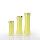 Personal Care Airless Cosmetic Bottles PP Slide Nozzle With Lock Yellow Color