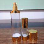 Gold Plating Airless Cosmetic Bottles 30ML 50ML 80ML 100ML 120ML