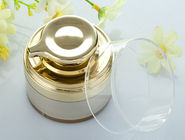Luxury Shiny Gold Empty Plastic Cosmetics Cream Jars 15g 30g 50g