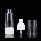 Skincare Clear Airless Cosmetic Bottles With Lotion Pump