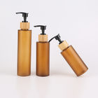 130ml Amber Frosted Pet Plastic Bottles With Lotion Spray