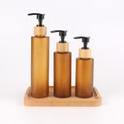 130ml Amber Frosted Pet Plastic Bottles With Lotion Spray