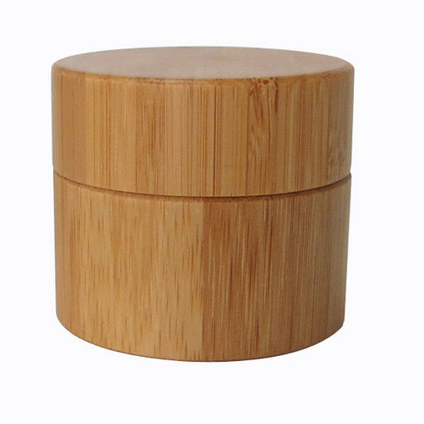 100g Leakproof PP Cosmetic Jar Containers With Bamboo Cover