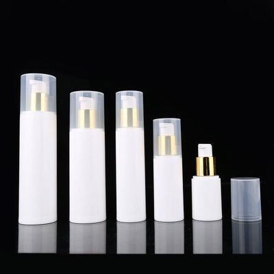 15ML 30ML 50ML 80ML 100ML weiße Kunststoff-Goldpumpe Luftlose Pumpenflasche
